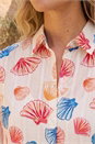 PINK Shell Print Textured Shirt, Image 4 of 4