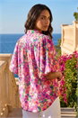 Pink Floral Print Button Through Shirt , Image 2 of 4
