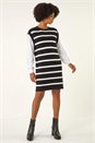 Black Striped Shirt Knit Dress, Image 4 of 5