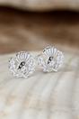 Silver Sterling Silver Scottish Thistle Studs, Image 1 of 3