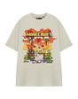 Beige Minecraft Heart Animals T-Shirt, Image 1 of 6