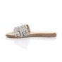 Silver Flat Diamante Mule Sandals Flip Flips Sliders, Image 3 of 4