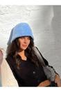 Blue Soft Bucket Hat, Image 1 of 4