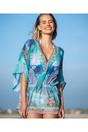 Turqouise Ravenna - Kaftan Beach Cover-up, Image 1 of 3