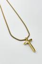Gold Cross Prendant Necklace, Image 2 of 4