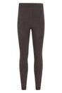 Taupe Fluffy Fleece Lined Thermal Leggings, Image 1 of 4