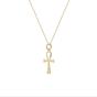 Gold 9ct Solid Gold Egyptian Ankh Necklace, Image 1 of 1