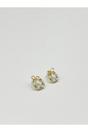 Gold Pearl & Diamante Bow Wreath Stud Earrings - Gift Boxed, Image 4 of 6