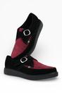 Multi TUK Footwear Multi Pointed Creeper Suede Monk Buckle Shoes, Image 4 of 6