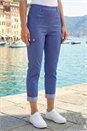 Indigo Turn Up Stretch Cargo Trousers, Image 1 of 4