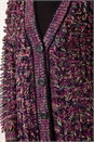Purple Loop Knit Button Cardigan, Image 5 of 5