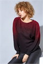 Red Ombre Sparkle Detail Jumper, Image 1 of 4