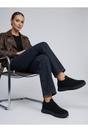 Black iKrush Black Grace Knit Slip On Trainers, Image 2 of 8