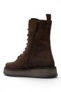 Dark Brown Womens Suede Leather Boot-RAMI037, Image 4 of 5