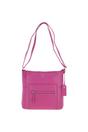 Raspberry 'Bondoran' Versatile Real Leather Shoulder Bag, Image 2 of 4