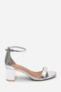 Silver Beacon Ankle Strap Block Heel Sandals, Image 2 of 6