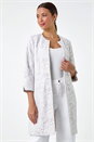 Ivory  Lace Longline Formal Jacket, Image 4 of 6