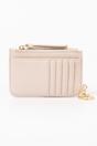 Beige Faux Leather Card Holder Wallet, Image 2 of 2