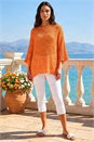 Orange Light Weight Open Knit Jumper, Image 3 of 4