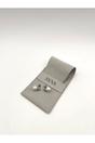 Silver Large Pearl Diamante Earrings in Silver, Image 2 of 3