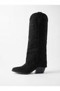 Black iKrush Black Ivy Womens Embroidered Western Cowboy Boots, Image 5 of 7