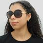 Brown Michael Kors Brown Square Dark Tortoise Gold Brown Gradient Sunglasses, Image 8 of 8