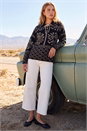 Black Floral Jacquard Knit Jumper, Image 2 of 4