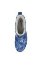 Navy Blue Floral Rubber Wellington Boots, Image 5 of 7