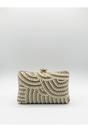 Gold Luxurious Gold Pearl Embellished Clutch Bag, Image 5 of 5