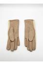 Beige Crochet Gloves With Pom Pom, Image 6 of 6