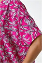 MAGENTA Leaf Print Oversized Top, Image 5 of 5