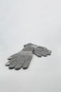 Grey Pattern Gloves - Touch Screen, Image 3 of 3