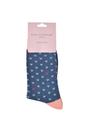 Denim 1 Pack Ladies Novelty Patterned Bamboo Socks, Image 2 of 5
