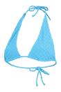 Blue TriFold Terrycloth Swimming Bikini Top, Image 1 of 4