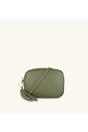 Olive The Tassel Olive Leather Crossbody Bag, Image 1 of 5