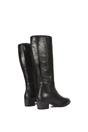 Black ‘Anne’ Knee High Boots with Low Block Heel, Image 5 of 6