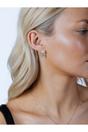 Gold Pearl Leaf Earrings - Gift Boxed, Image 1 of 6