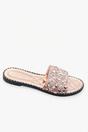 Cream iKrush Cream Sofie Embellished Slip On Sandals, Image 4 of 8