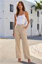 Stone Pleat Front Wide Leg Trouser, Image 1 of 4