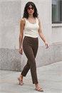Chocolate Stripe Bengaline Trouser, Image 1 of 4