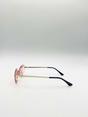 Pink Cat-Eye Sunglasses in Pink, Image 4 of 5