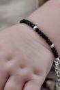  Classic Black Beaded Kids Nazaria Bracelet/Anklet, Image 2 of 2