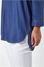 Denim Relaxed Notch Neck Shirt, Image 5 of 5