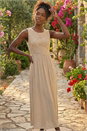 Stone Crochet Bodice Midi Dress, Image 2 of 4