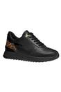 Black Desya Nappa Leather Trainers, Image 1 of 5