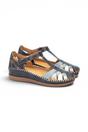 Blue Womens Soft Semi-Open Sandal-W8K-0705C1, Image 4 of 8