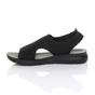 Black AJVANI Black Slingback Diamante Summer Holiday Comfort Sandals, Image 3 of 5