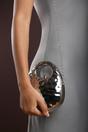  Mocha Metallic Sculpted Crossbody Bag with Chain, Image 2 of 6