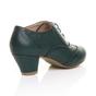 Teal AJVANI Teal Mid Heel Brogue Ankle Boots Shoe Boots, Image 4 of 6