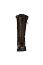 Brown Nola Leather Lace Up Standard Country Boots, Image 2 of 8
